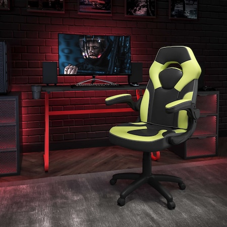 Flash Furniture Red Gaming Desk and Chair Set BLN-X10RSG1030-GN-GG